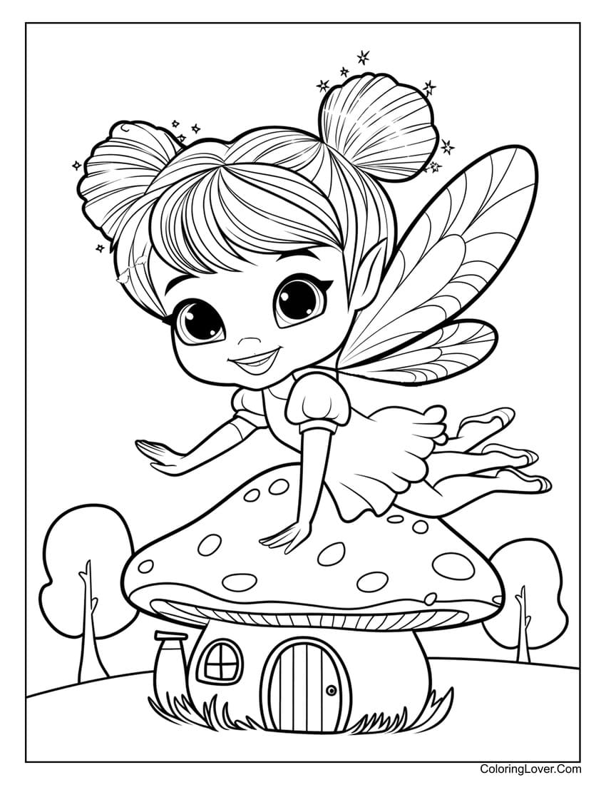 printable fairy coloring pages