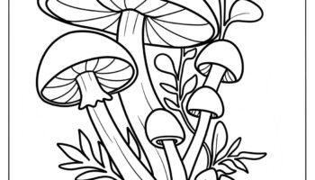 56 Mushroom Coloring Pages Free PDF Printables 