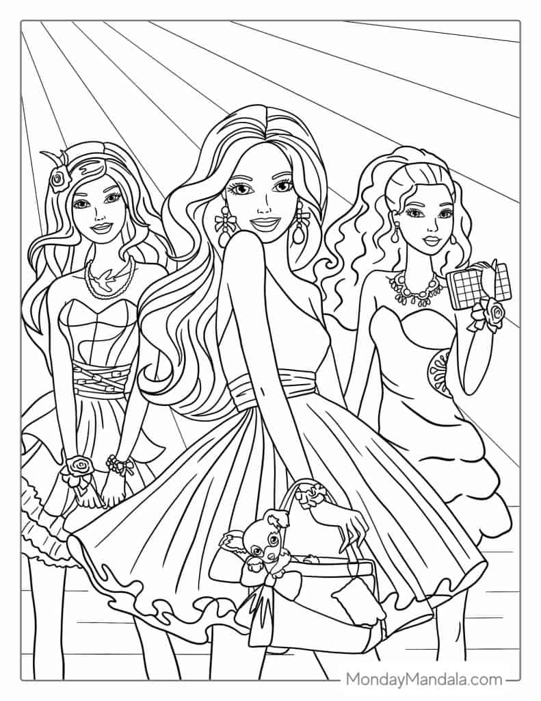 58 Barbie Coloring Pages Free PDF Printables 58 Barbie Coloring Pages Free PDF Printables