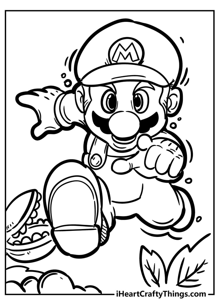 60 Free Mario Coloring Pages Super Easy Printable PDFs 
