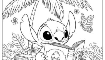 60 Lilo Stitch Coloring Pages Free PDF To Print Woo Coloring