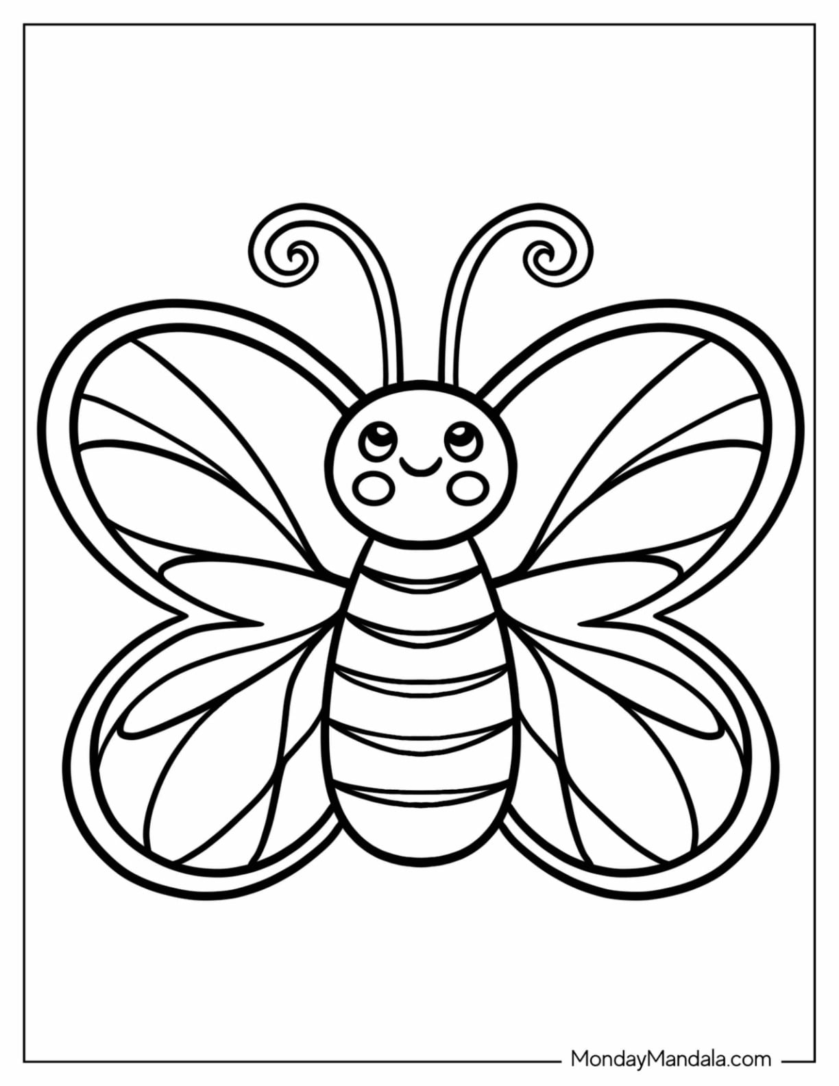 62 Butterfly Coloring Pages Free PDF Printables 