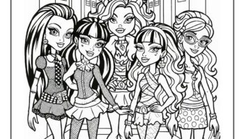62 Monster High Coloring Pages