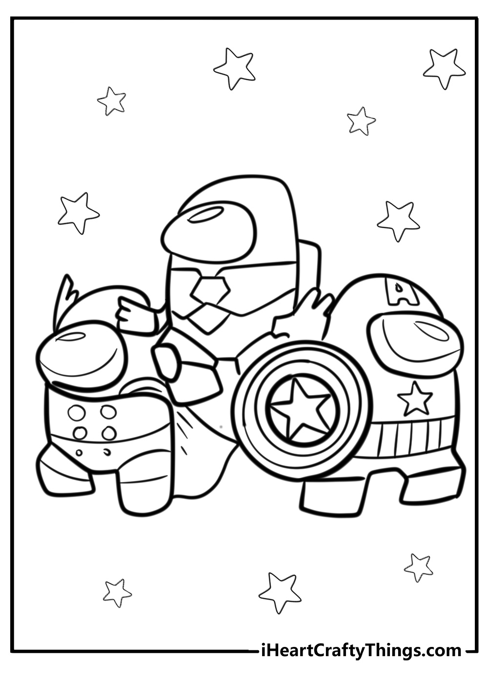 among us coloring pages printable