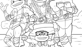 7 Tales Of The Teenage Mutant Ninja Turtles Coloring Pages TheToyZone