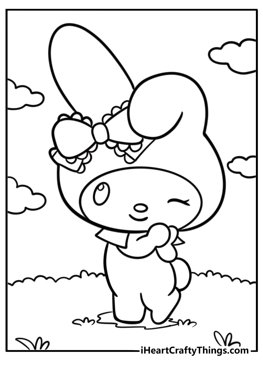 hello kitty characters coloring pages