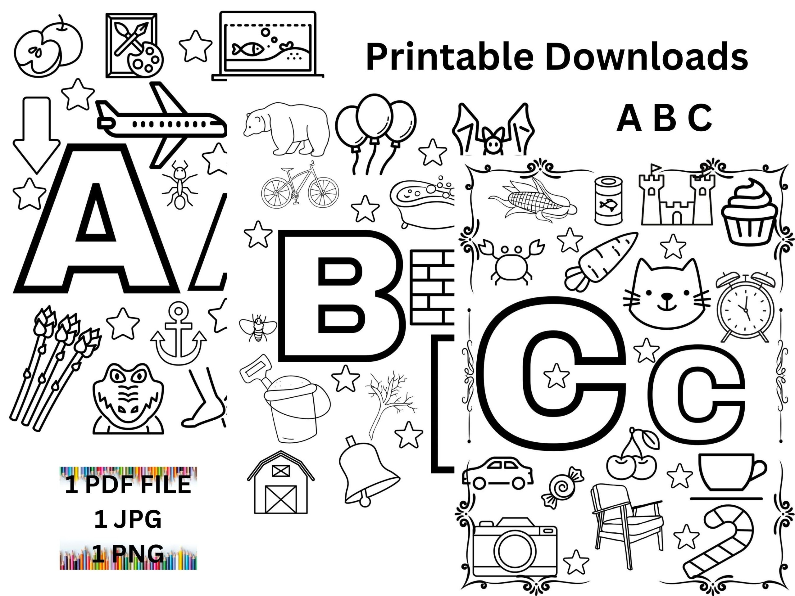 abc coloring pages printable abc coloring pages printable