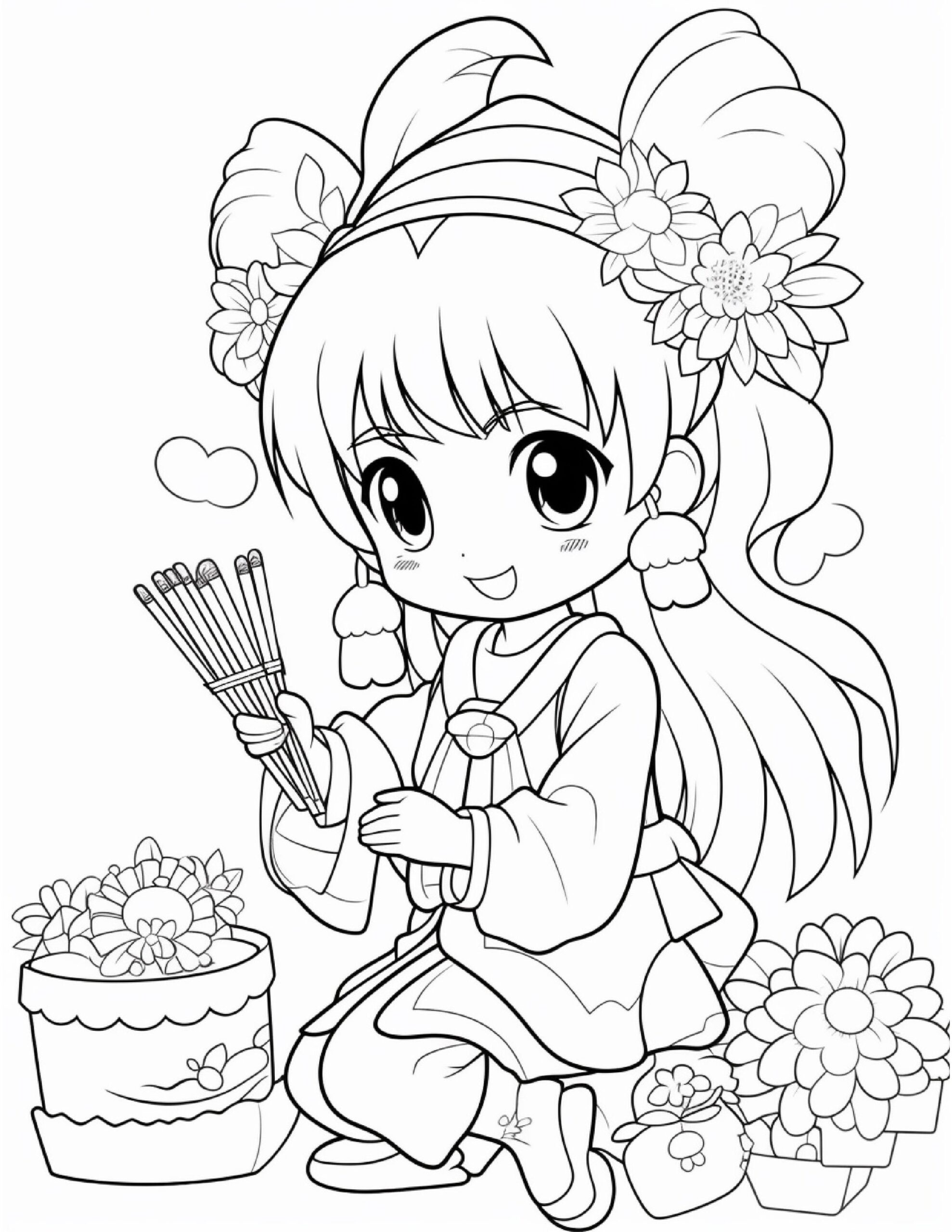ANIME 100 Coloring Pages Adults And Kids Coloring Pages Printable Digital Instant Download PDF Best Selling Item Popular Best Seller Etsy
