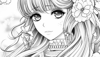 Anime Coloring Pages 200 Pages Printable Instant Download PDF Best Selling Item Etsy Coloring Book Trending On Etsy Etsy