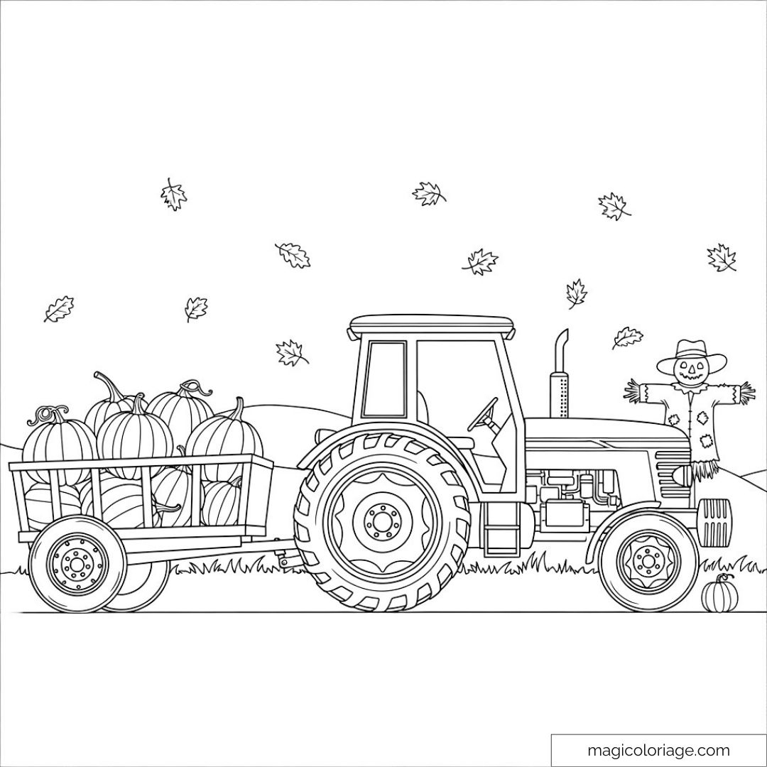 tractor printable coloring pages