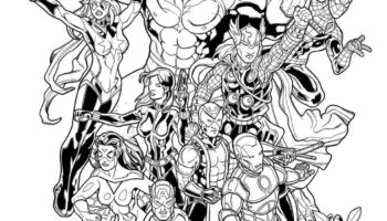 Avengers Coloring Pages From Marvel K5 Worksheets
