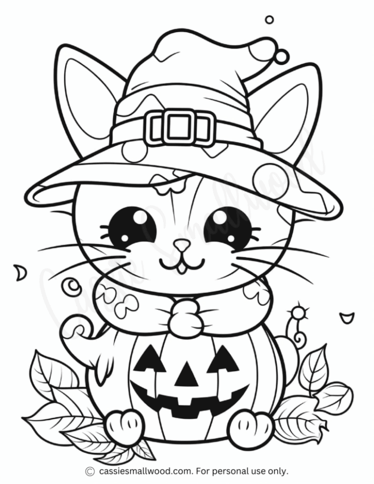 AWESOME Halloween Coloring Pages Cassie Smallwood