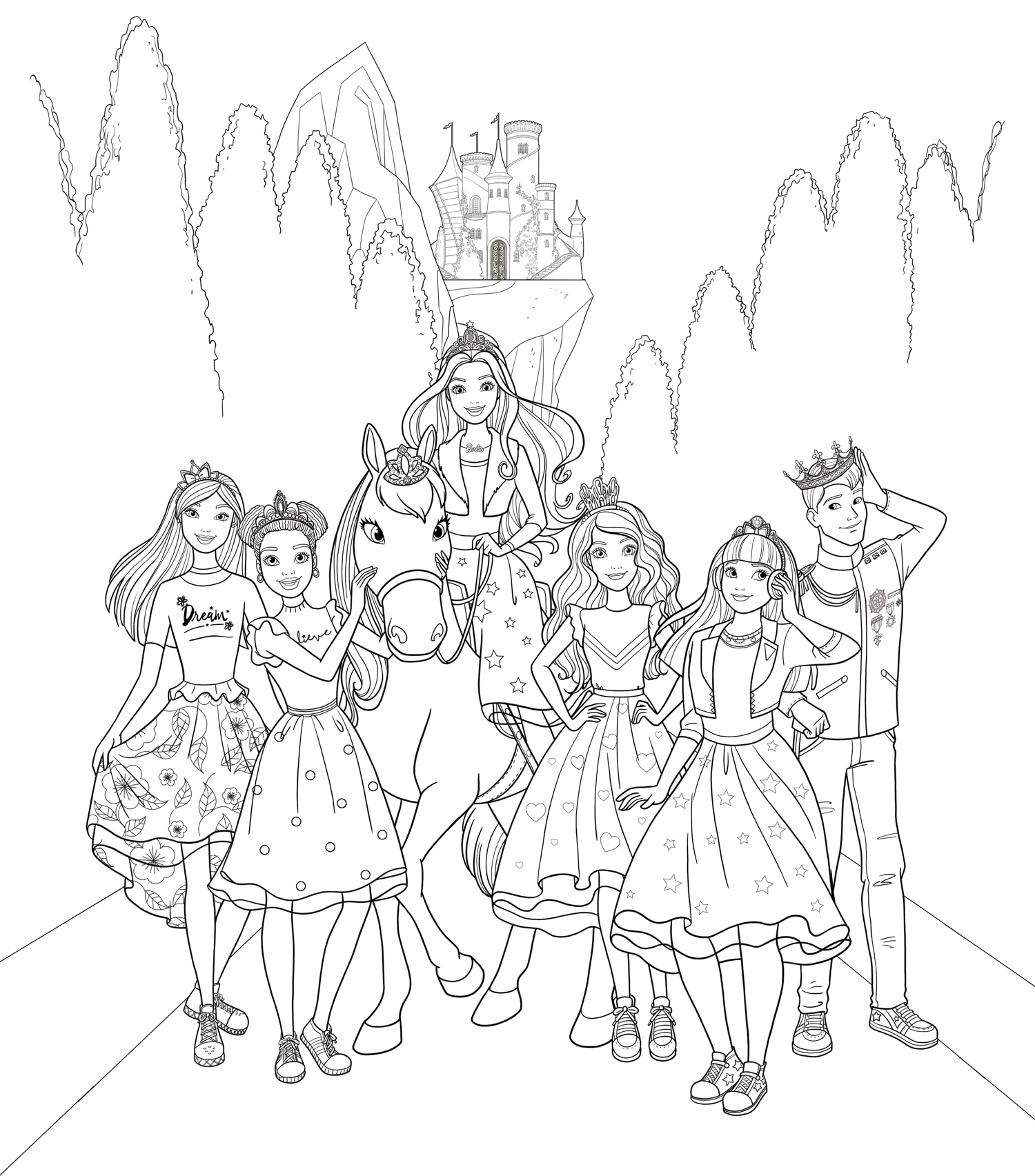 printable coloring pages of barbie printable coloring pages of barbie