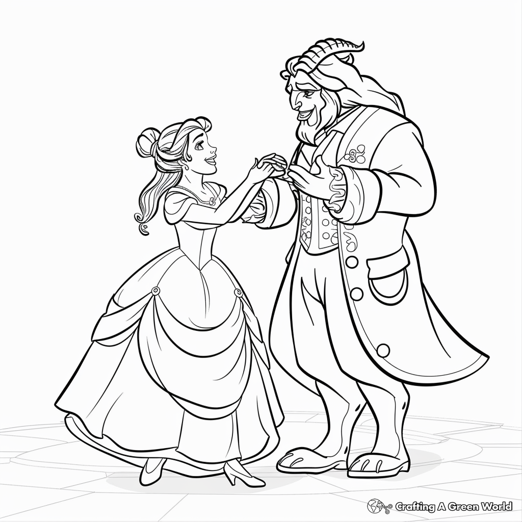 Beauty And The Beast Coloring Pages Free Printable Beauty And The Beast Coloring Pages Free Printable