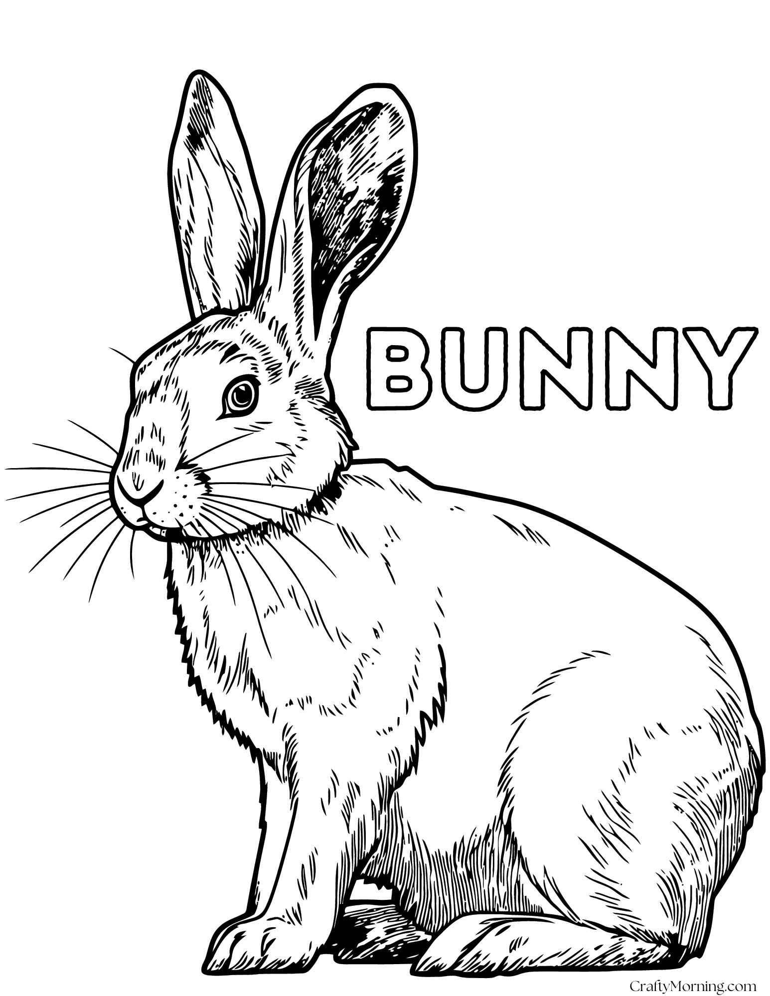 free printable rabbit coloring pages