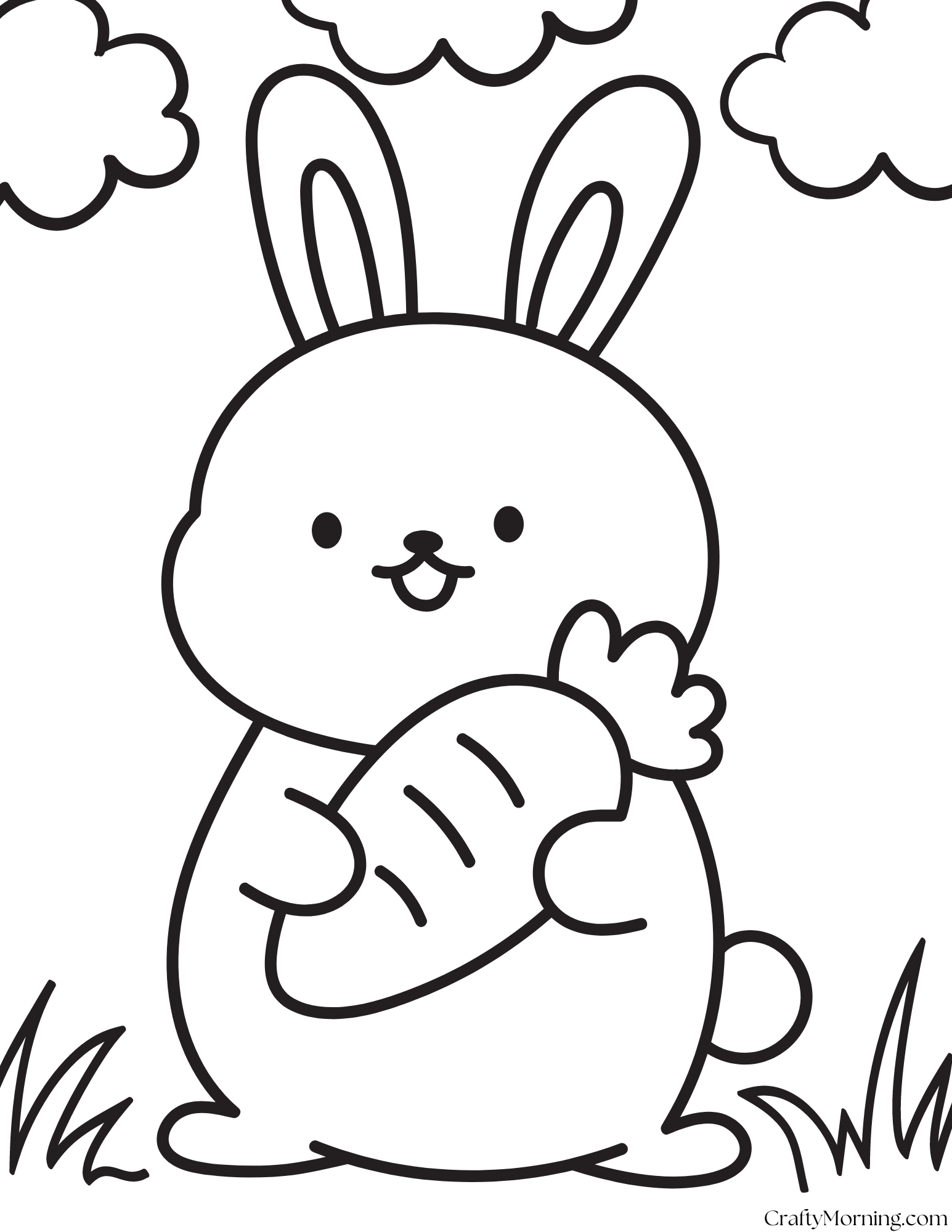 Bunny Coloring Pages To Print Crafty Morning Bunny Coloring Pages To Print Crafty Morning
