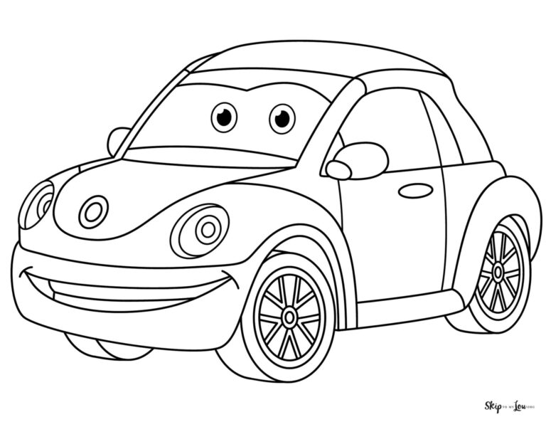 Car Coloring Pages Free Printables Skip To My Lou