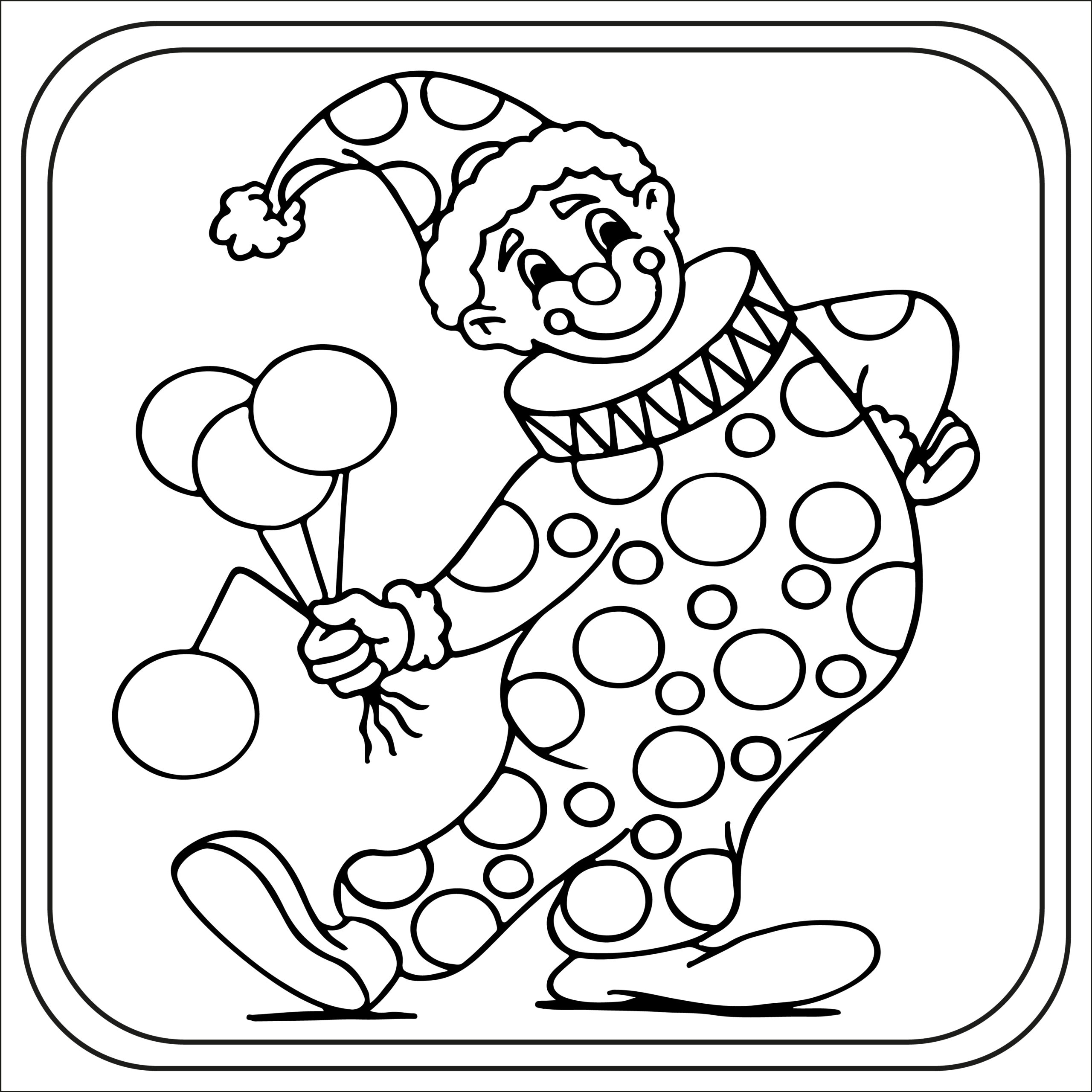 Clown Coloring Pages Preschool Kindergarten First Grade Made By Teachers Clown Coloring Pages Preschool Kindergarten First Grade Made By Teachers