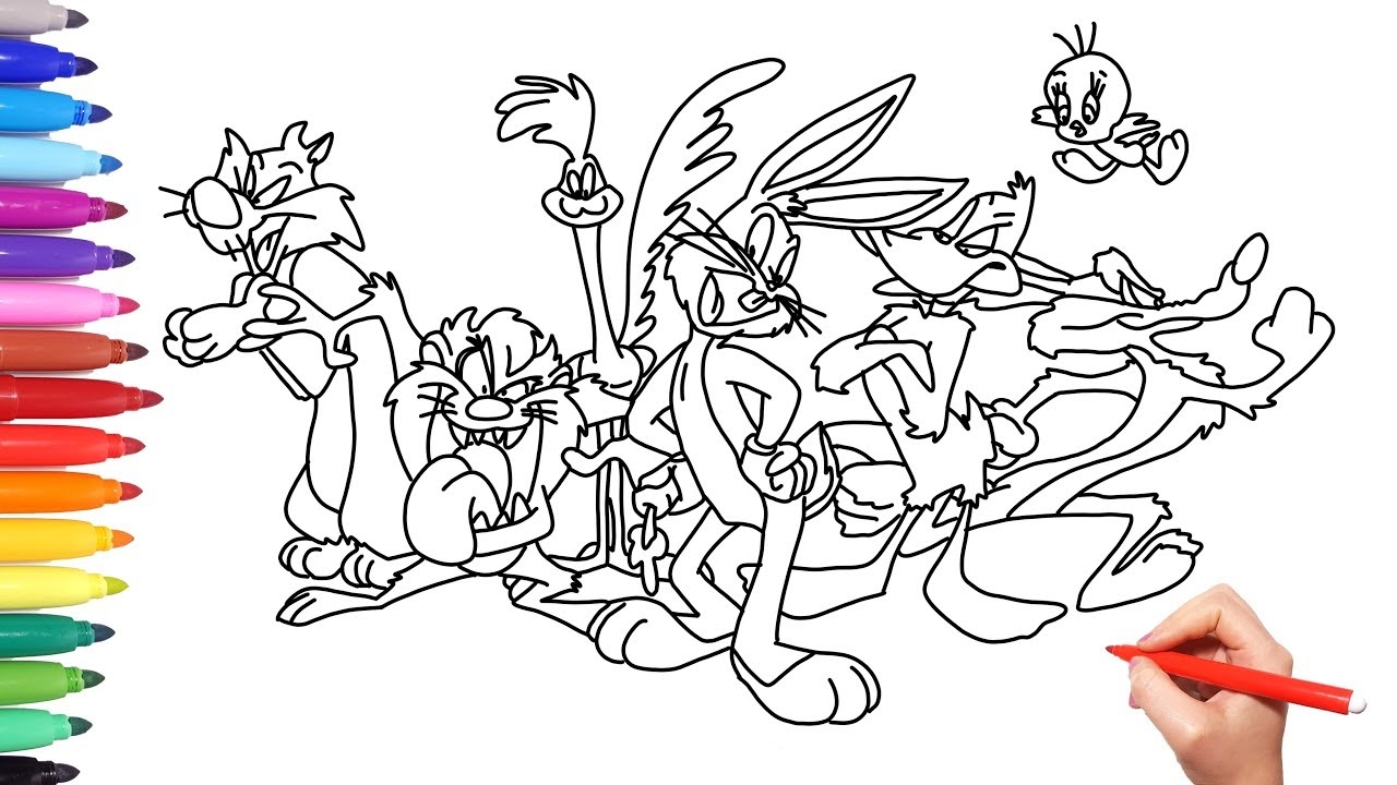 Coloring Looney Tunes How To Color Looney Tunes Bugs Bunny Daffy Duck Tweety Sylverster YouTube Coloring Looney Tunes How To Color Looney Tunes Bugs Bunny Daffy Duck Tweety Sylverster YouTube