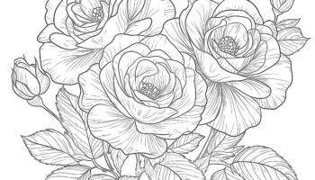 Coloring Pages Roses Flowers Coloring Pages Mimi Panda