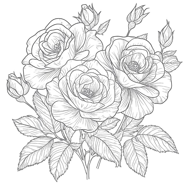 Coloring Pages Roses Flowers Coloring Pages Mimi Panda