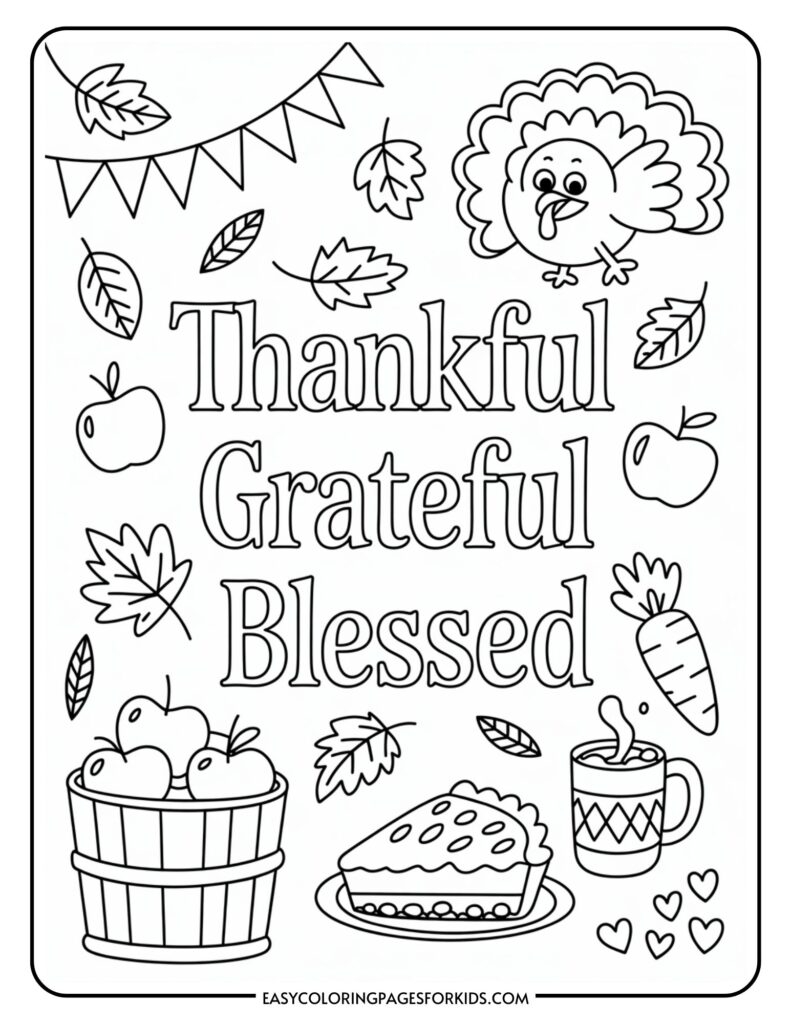 thanksgiving printables coloring pages