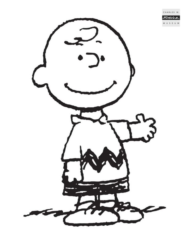 Coloring Sheets Charles M Schulz Museum