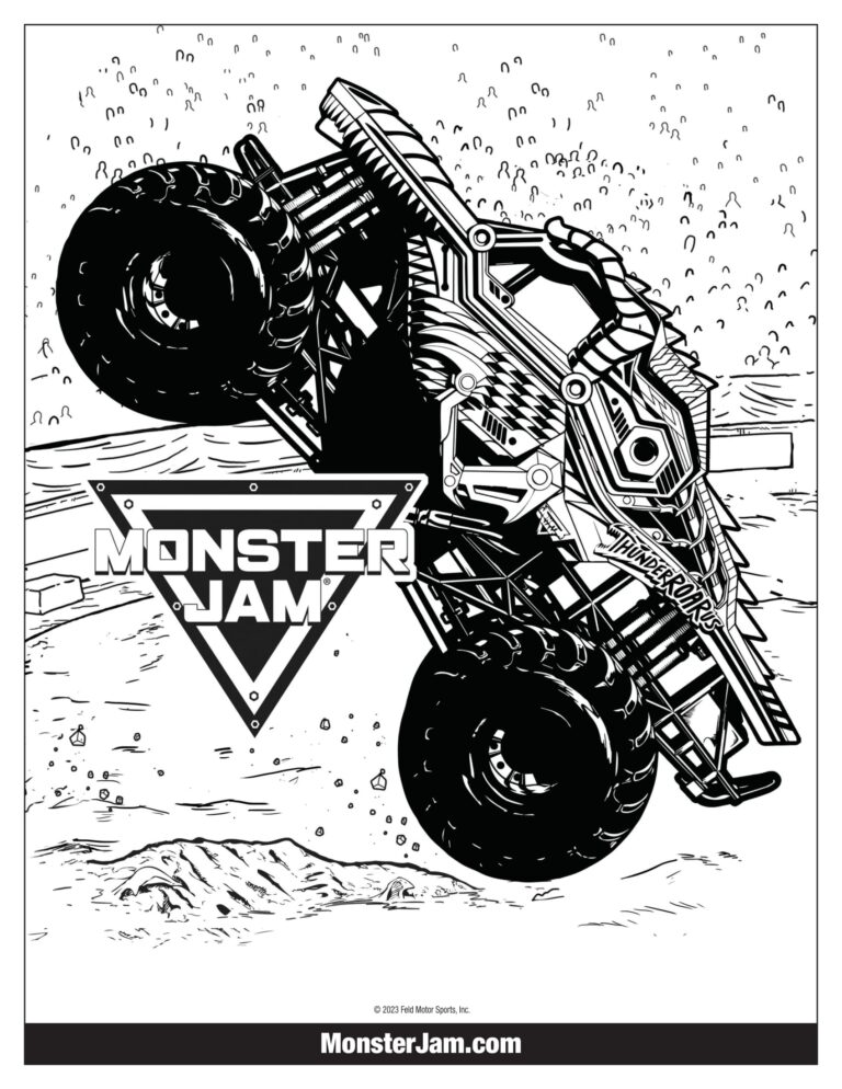 Coloring Sheets Monster Jam 