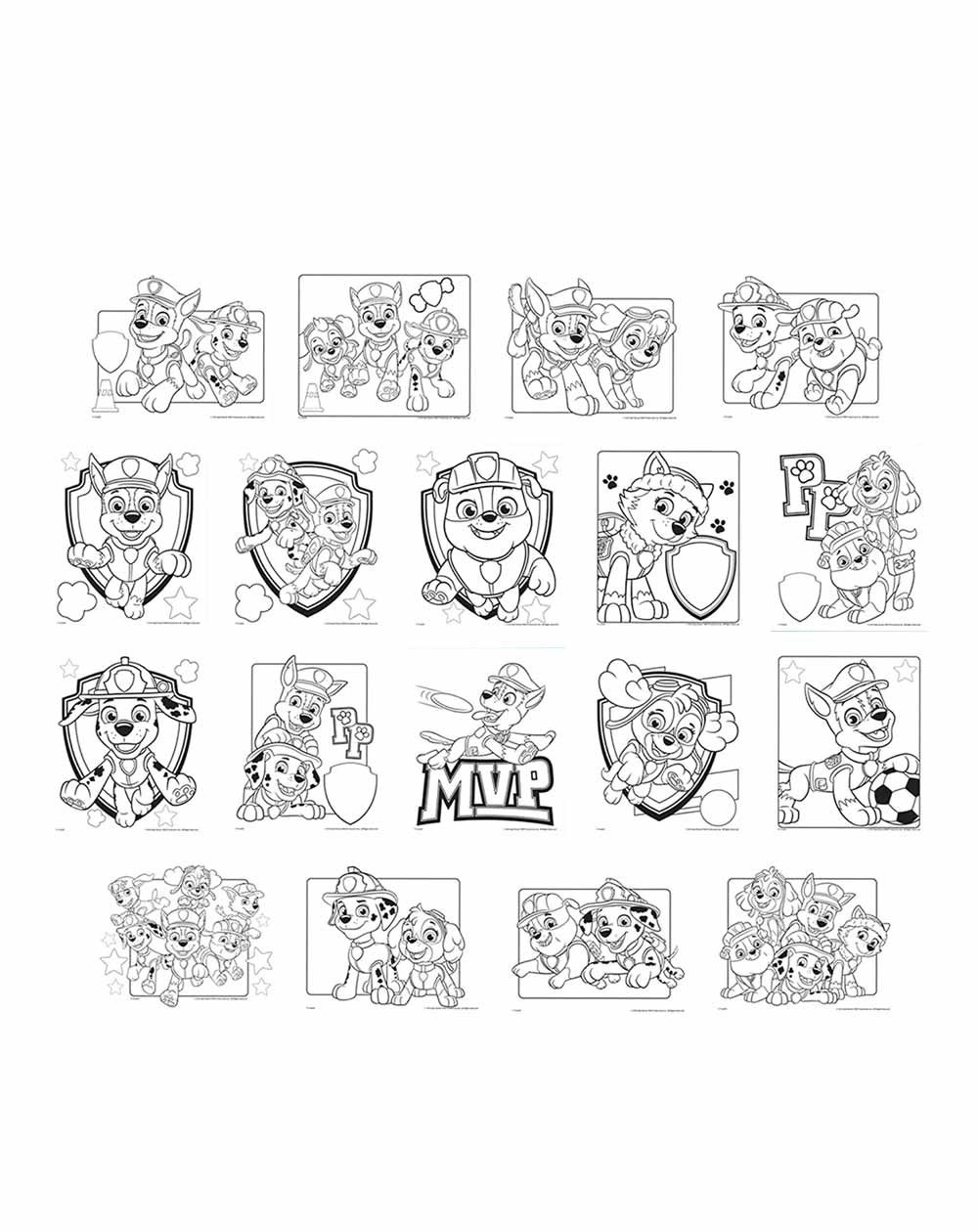 Crayola Color Wonder Set Paw Patrol Coloring Sheets Agapics