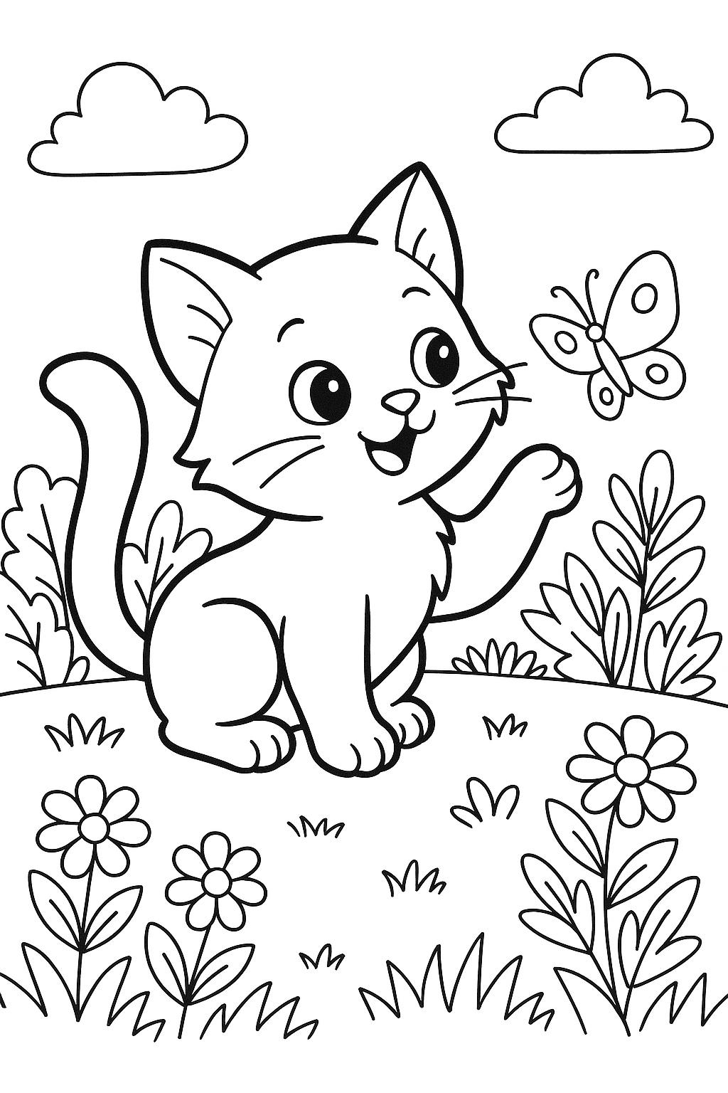 kitten coloring pages printable kitten coloring pages printable