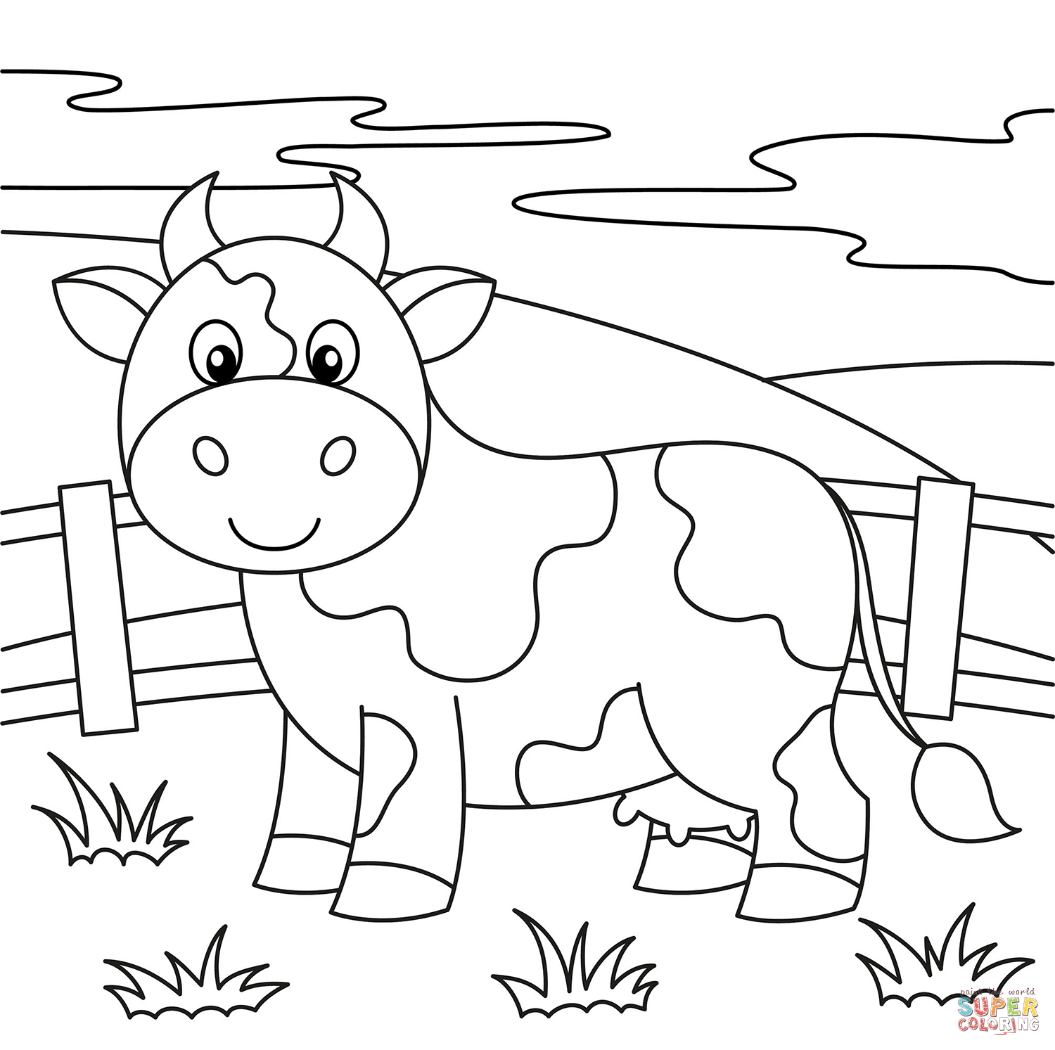 printable cow coloring pages printable cow coloring pages
