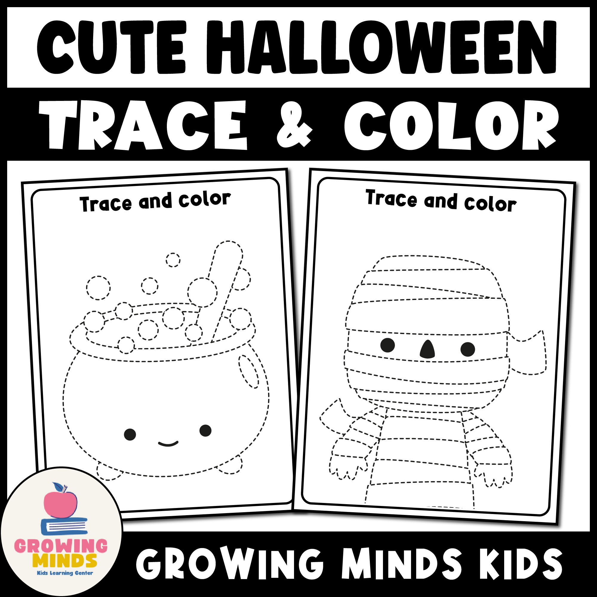 Cute Halloween Tracing And Coloring Pages Halloween Activit s Made By Teachers