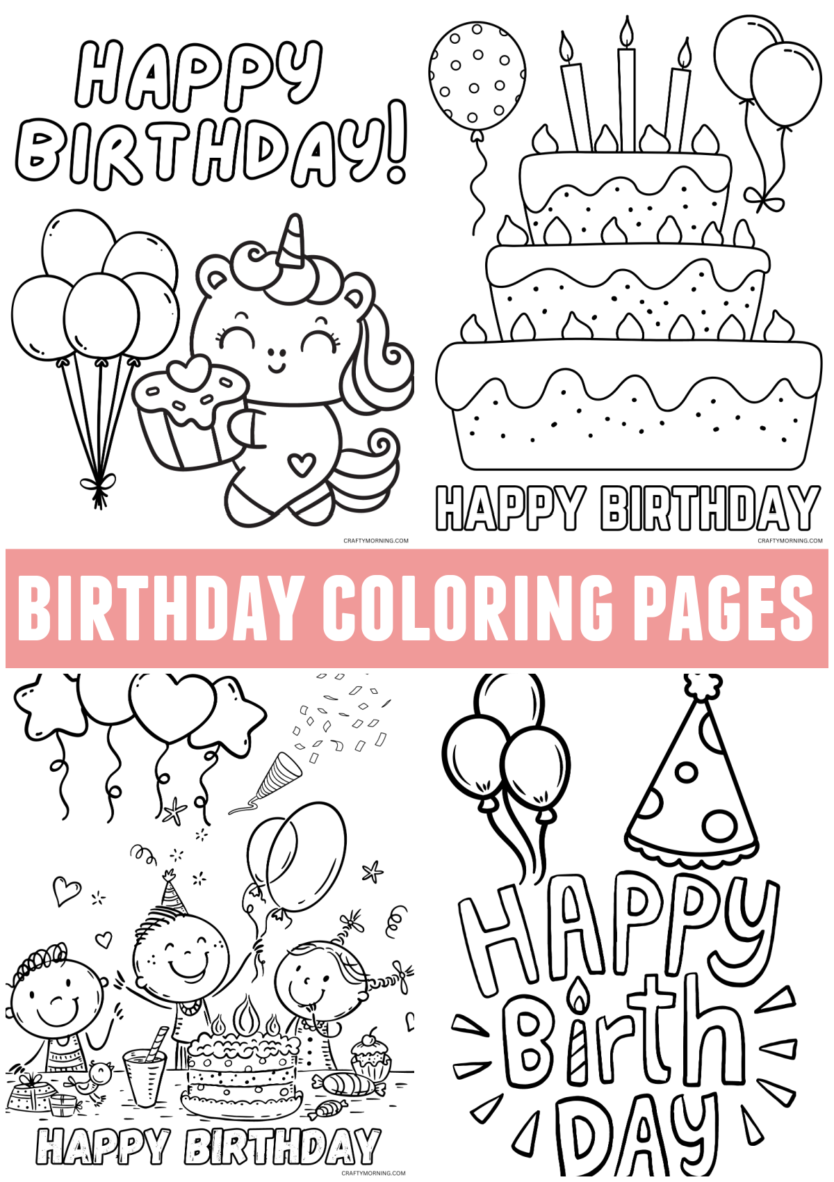 printable coloring pages happy birthday printable coloring pages happy birthday