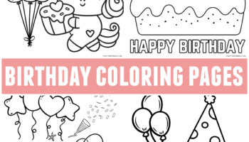 Cute Happy Birthday Coloring Pages Crafty Morning