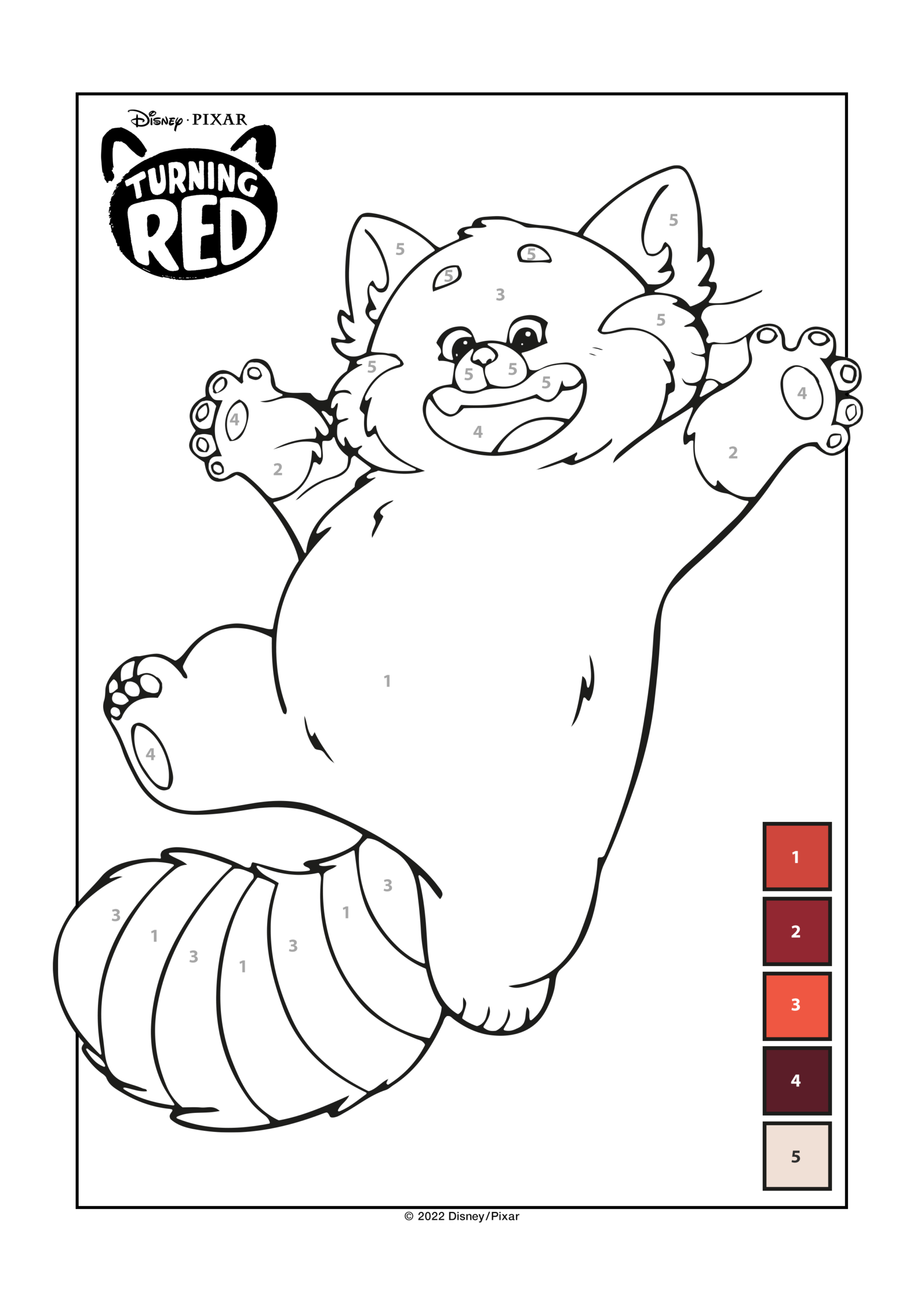 Disney And Pixar s Turning Red Free Coloring And Activity Printables 