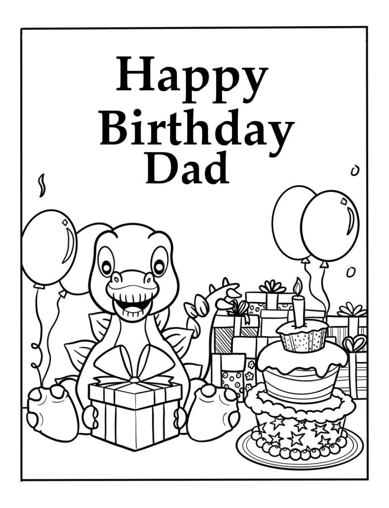 printable birthday coloring pages printable birthday coloring pages