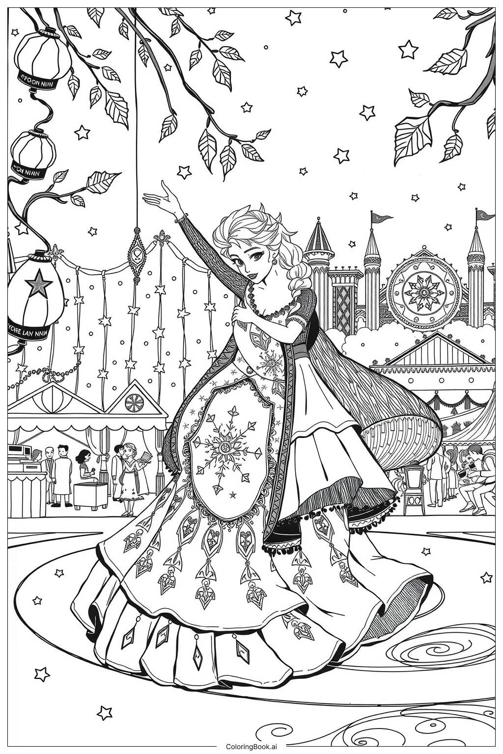 printable coloring pages elsa