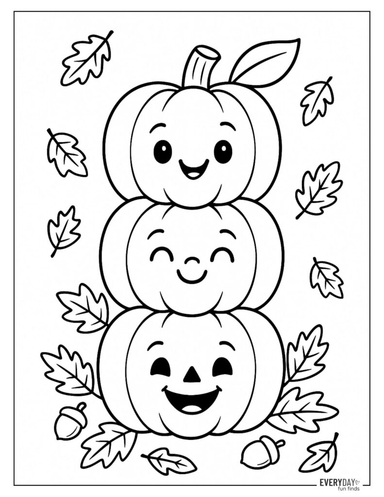 autumn coloring pages printable