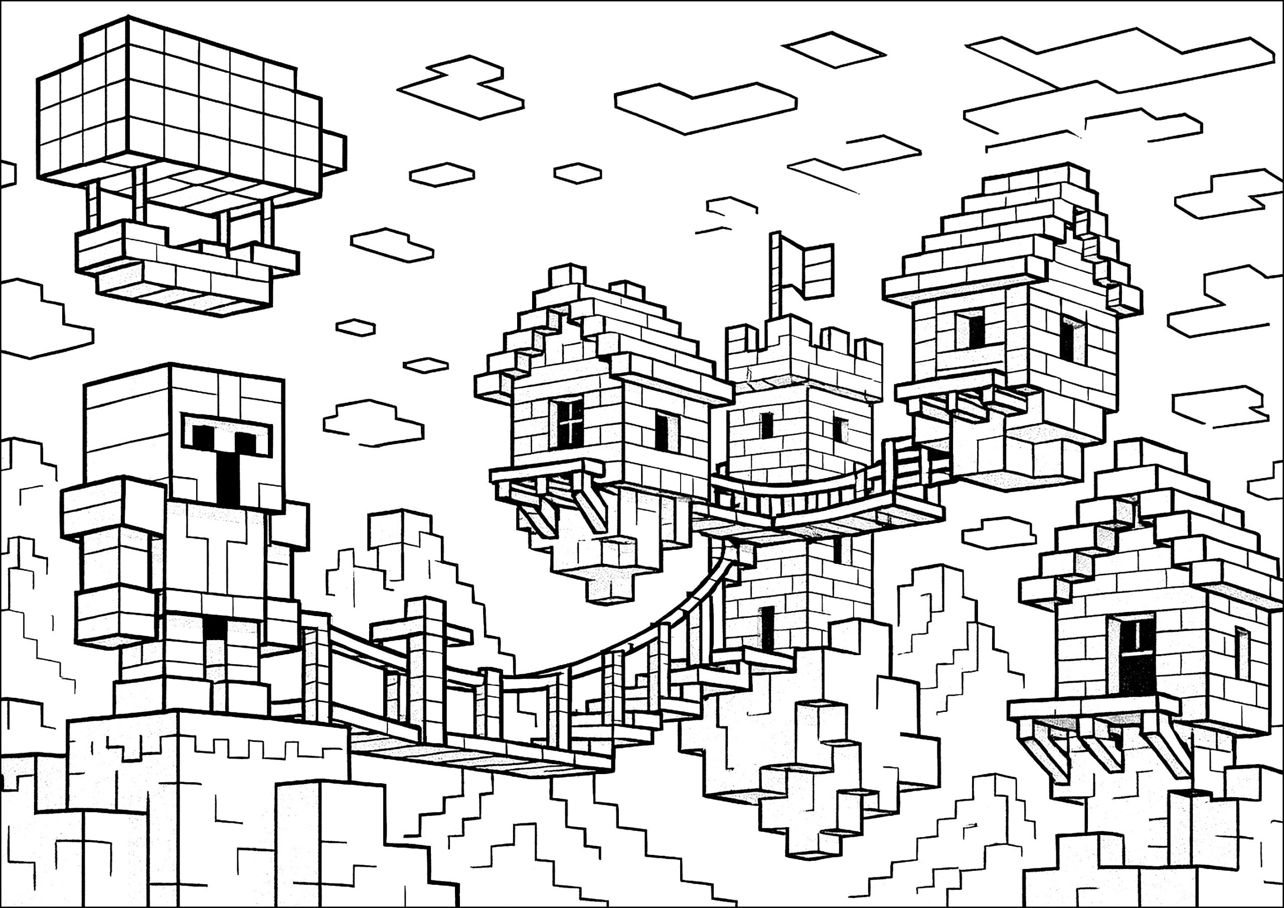 minecraft coloring pages printable