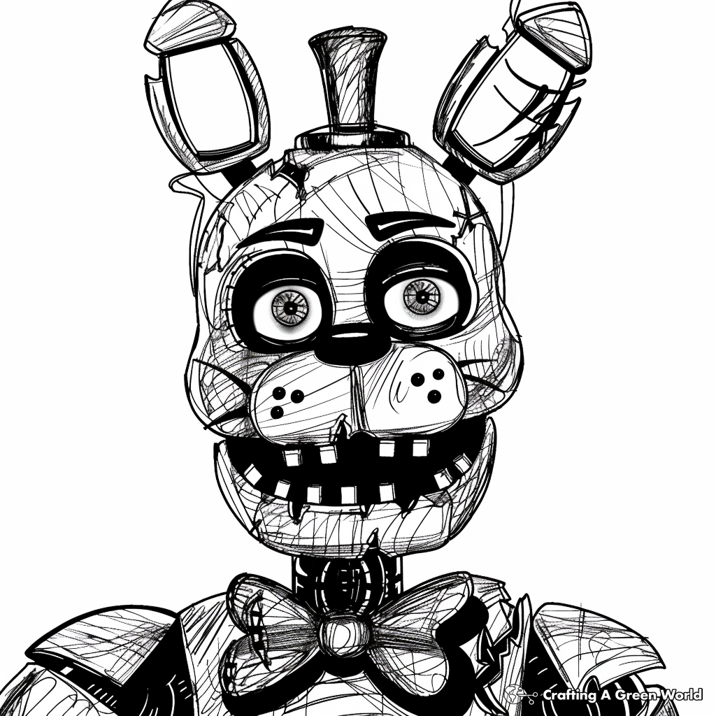 printable fnaf coloring pages all characters