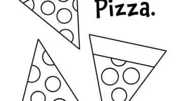 Free Coloring Pages Of Pizza The Hollydog Blog