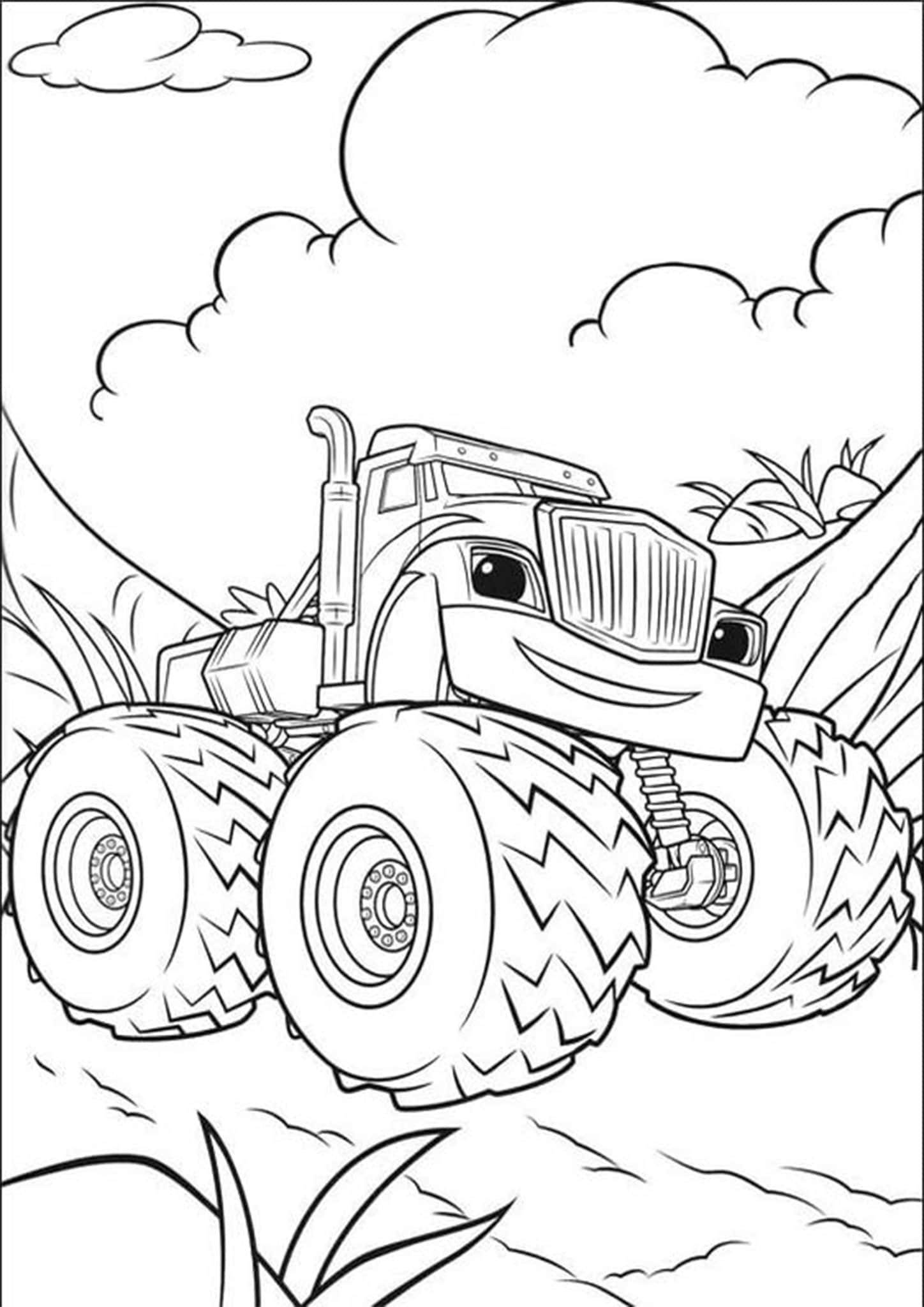 Free Easy To Print Monster Truck Coloring Pages Tulamama