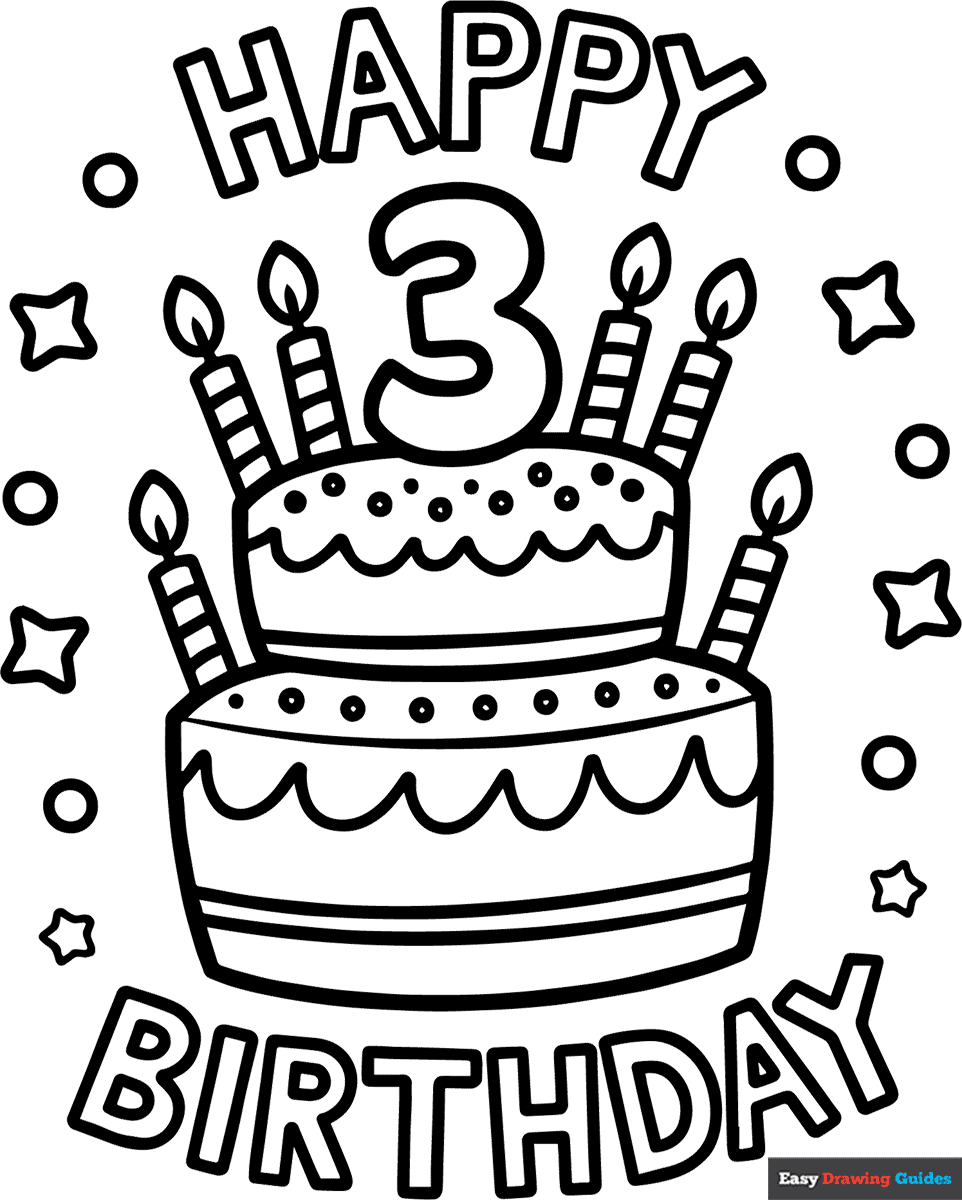 Free Happy Birthday Coloring Pages For Kids 20 Printable Sheets Free Happy Birthday Coloring Pages For Kids 20 Printable Sheets