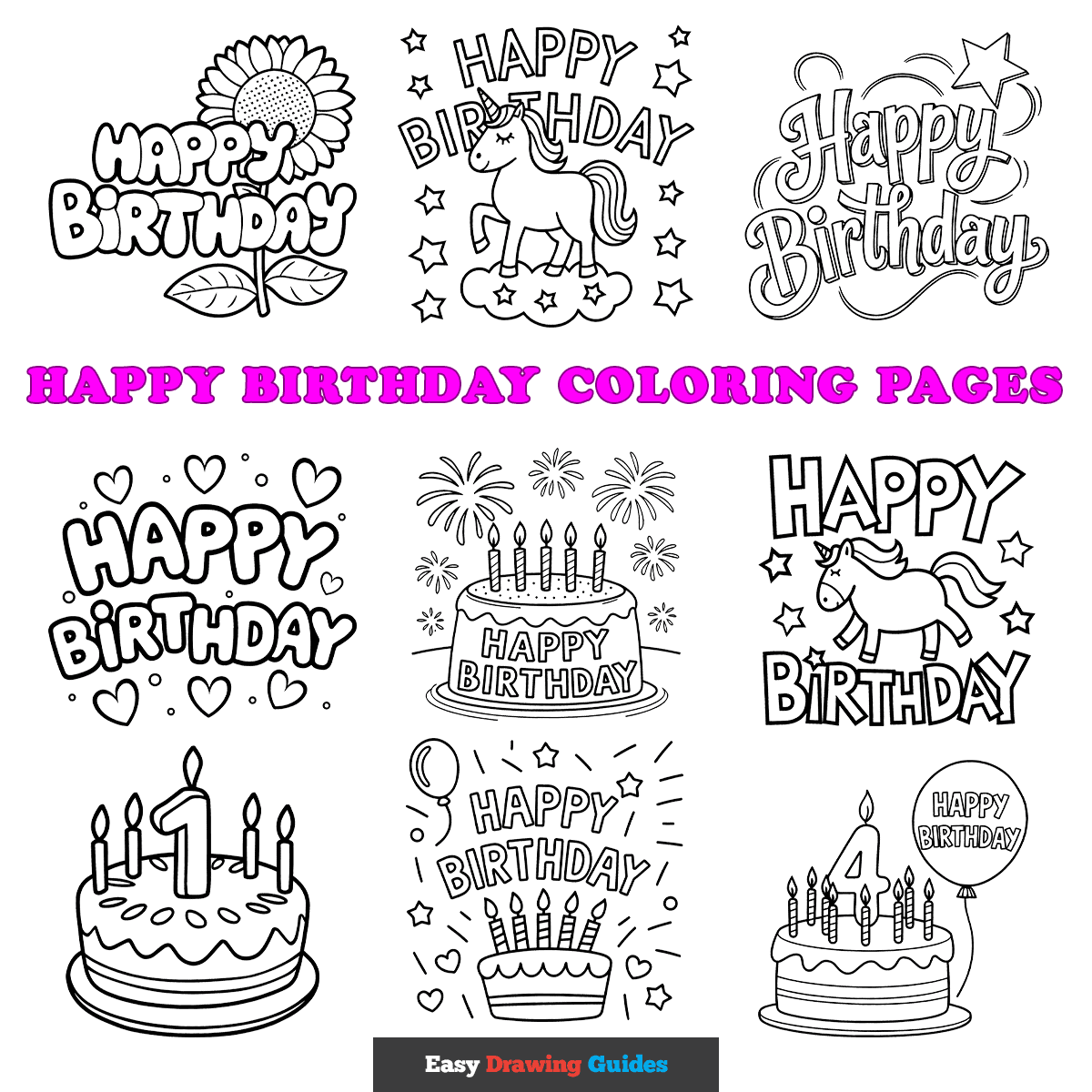 free printable birthday coloring pages free printable birthday coloring pages