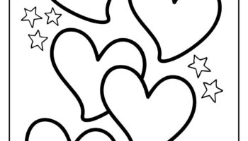 Free Heart Coloring Pages Printable PDFs