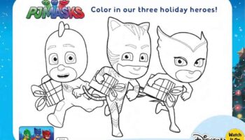 Free Holiday PJ Masks Coloring Pages And Activity Sheets