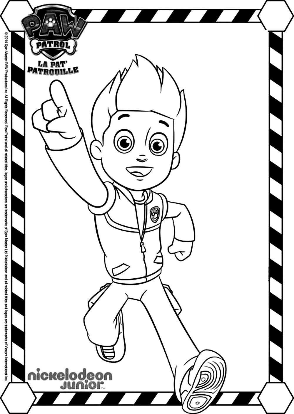 Free Patrol Coloring Page To Color Paw Patrol Coloring Pages