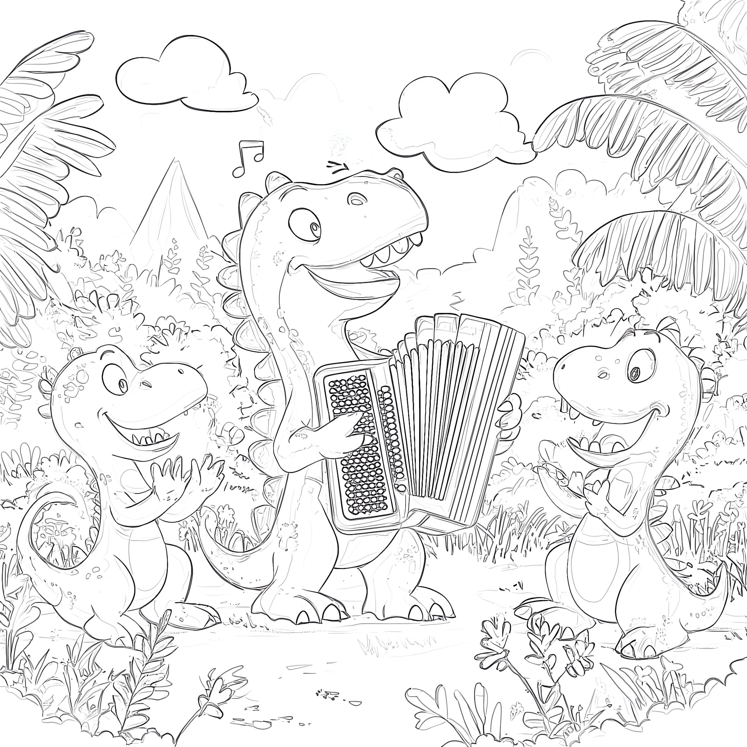 dinosaur coloring page printable