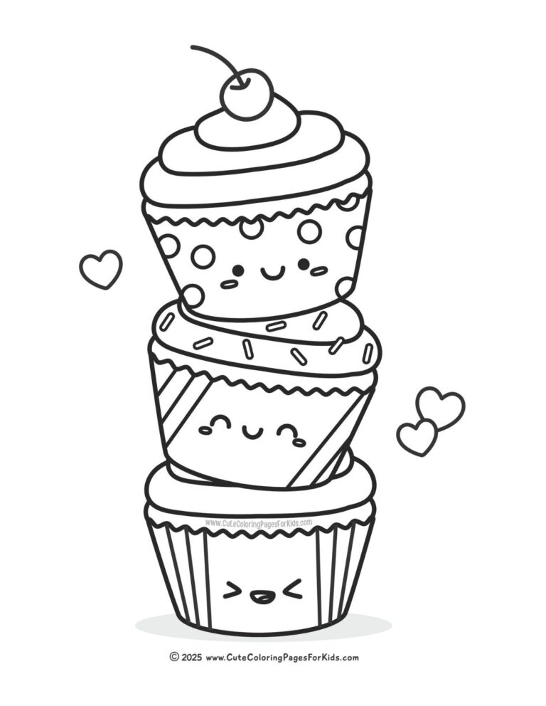 Free Printable Cupcake Coloring Pages Cute Coloring Pages For Kids