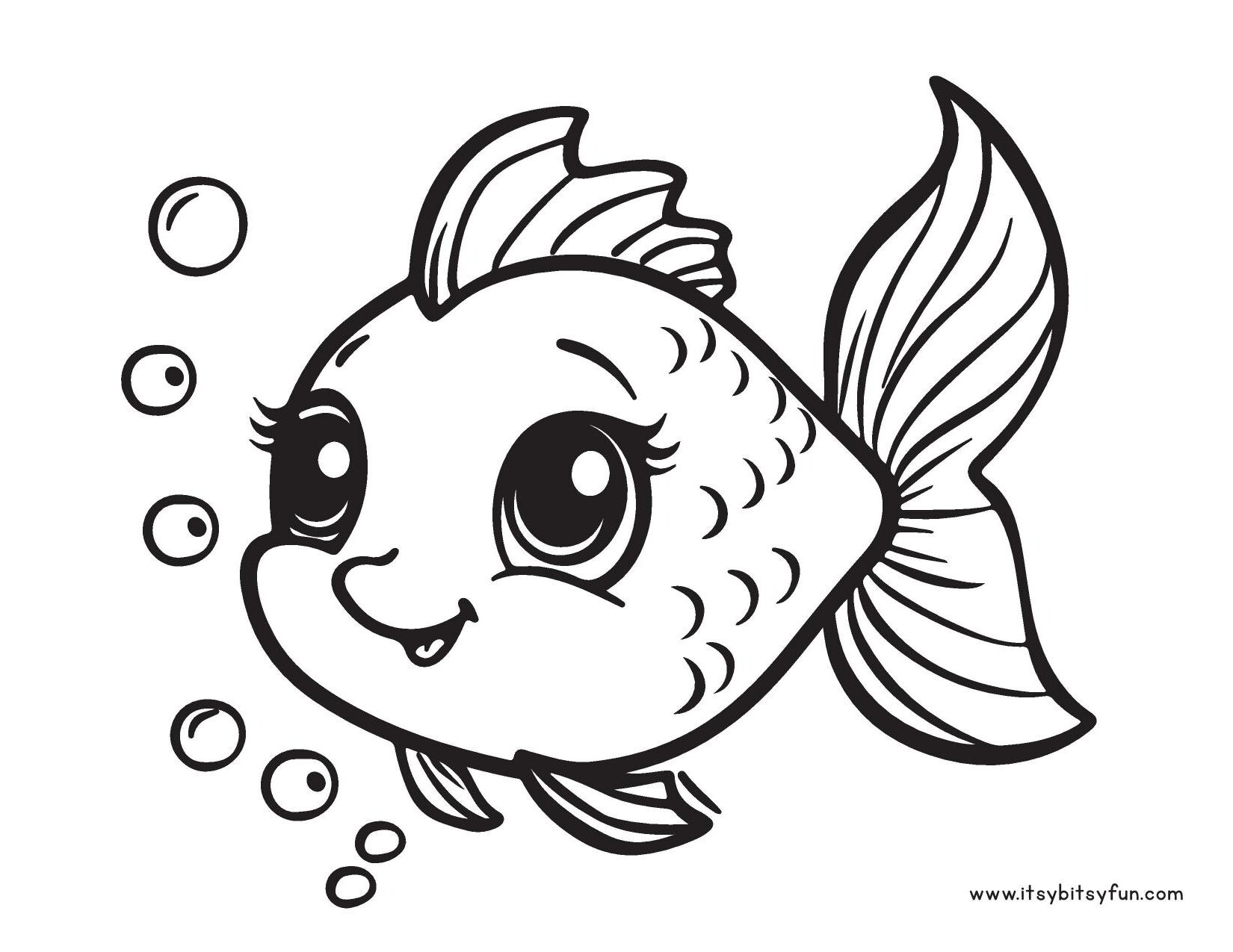printable fish coloring pages